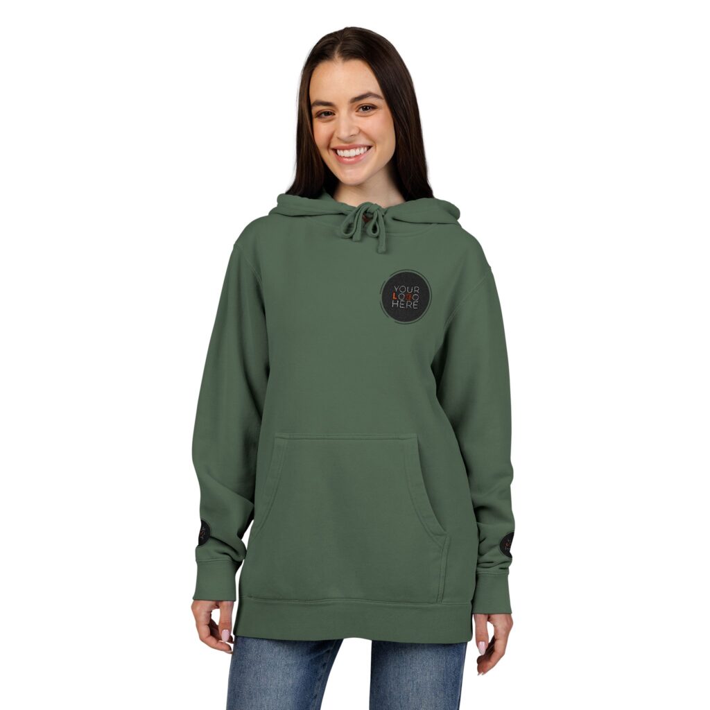 Unisex Pigment-Dyed Hoodie (Embroidery) - Image 8