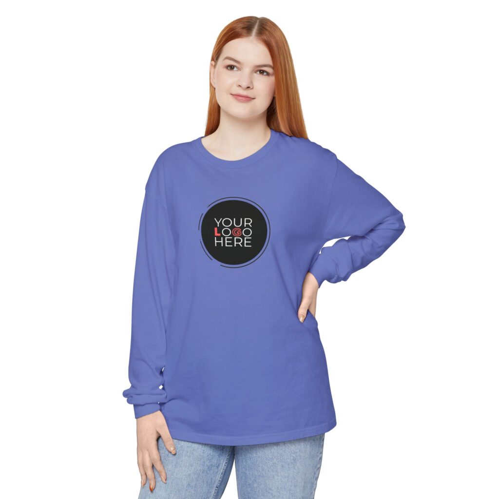 Unisex Garment-Dyed Long Sleeve T-Shirt - Image 75