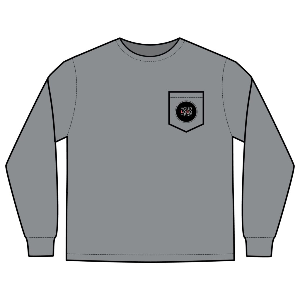 Unisex Long Sleeve Pocket T-Shirt - Image 21