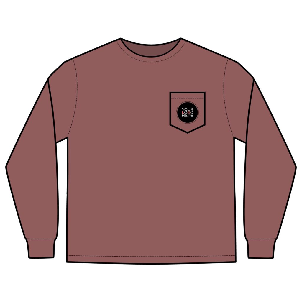 Unisex Long Sleeve Pocket T-Shirt