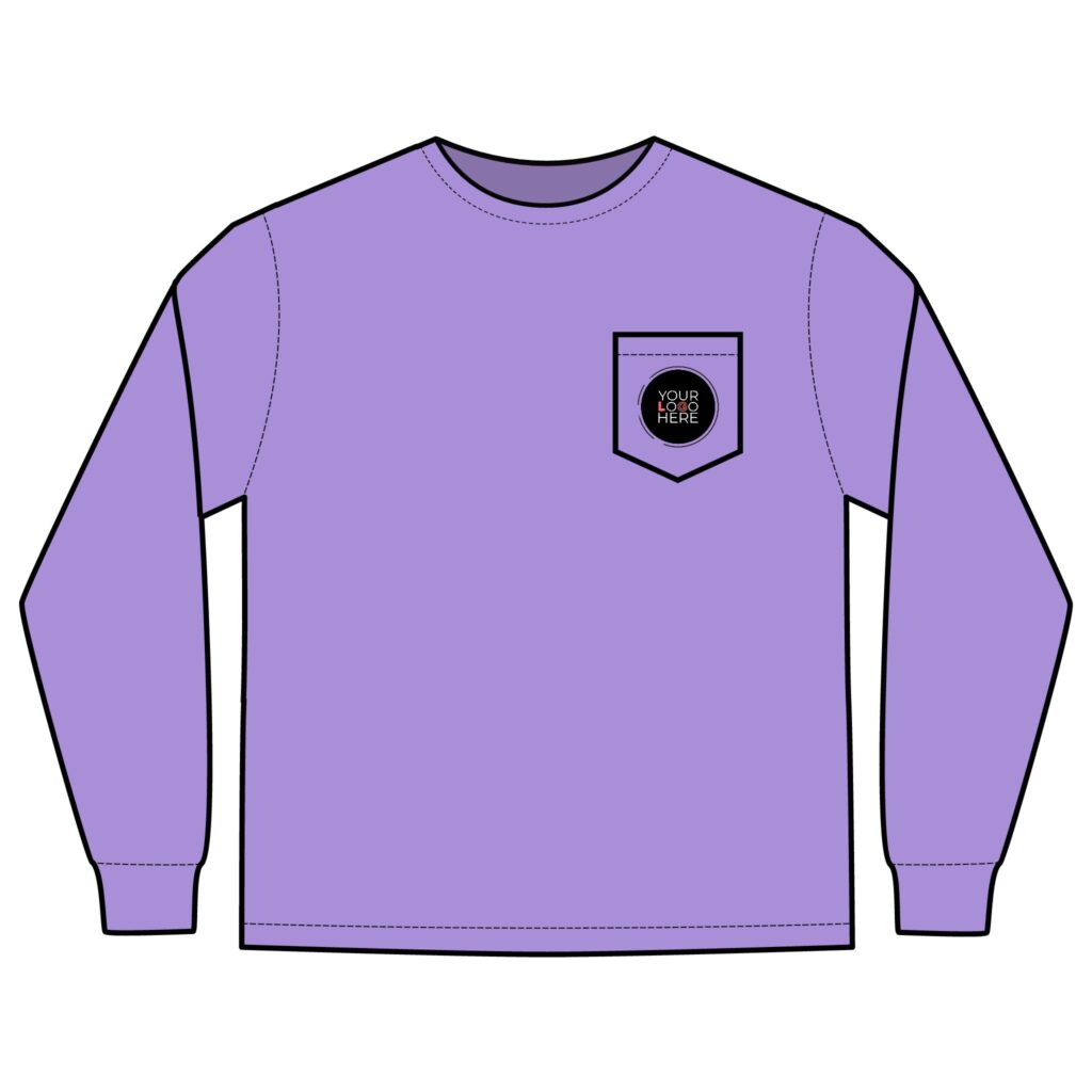 Unisex Long Sleeve Pocket T-Shirt - Image 25