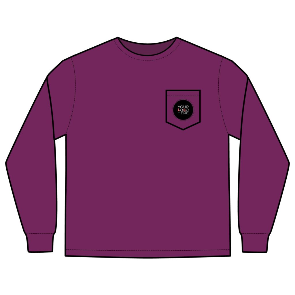 Unisex Long Sleeve Pocket T-Shirt - Image 29