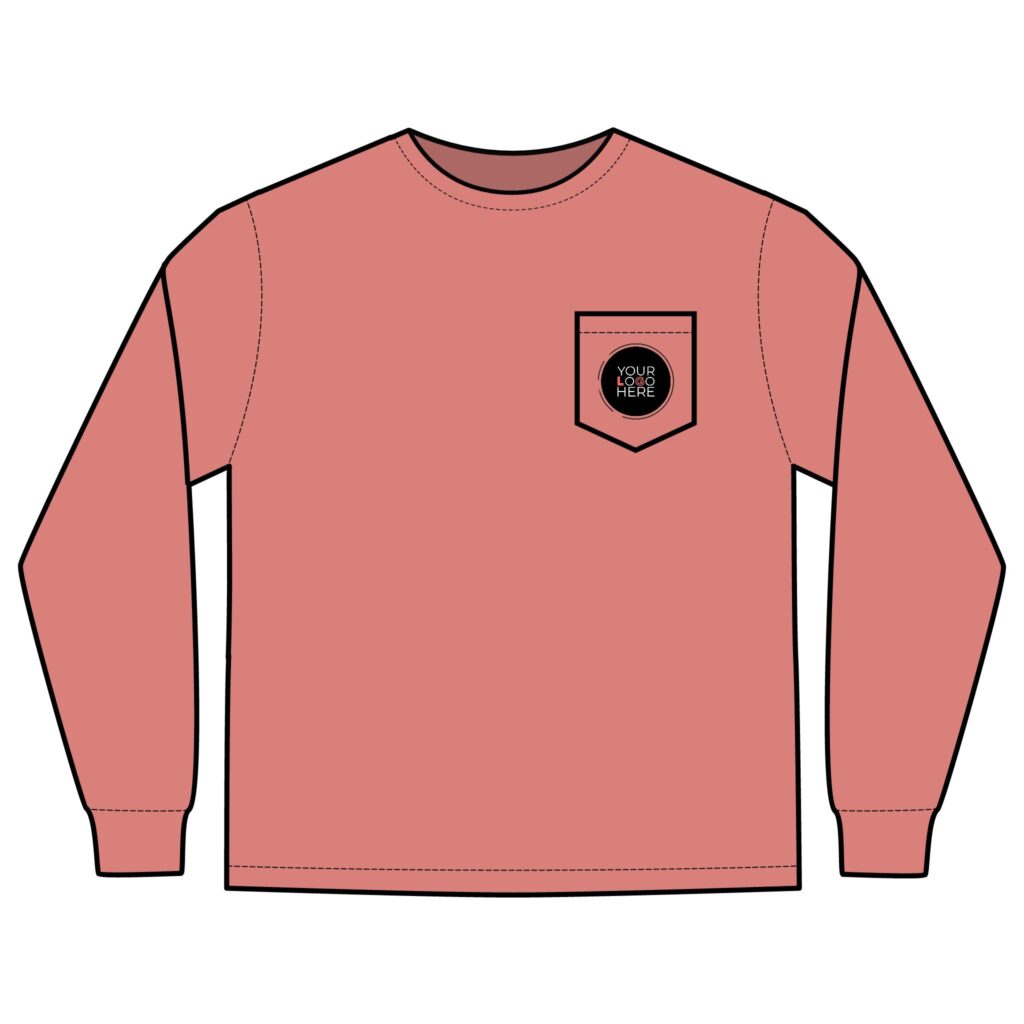 Unisex Long Sleeve Pocket T-Shirt - Image 31