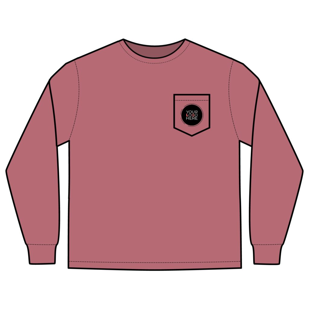 Unisex Long Sleeve Pocket T-Shirt - Image 33
