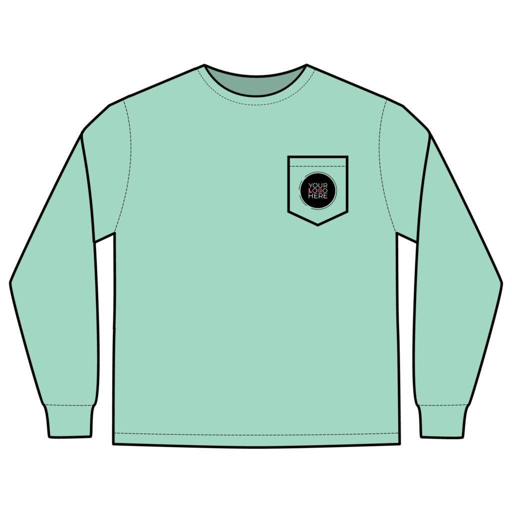 Unisex Long Sleeve Pocket T-Shirt - Image 9
