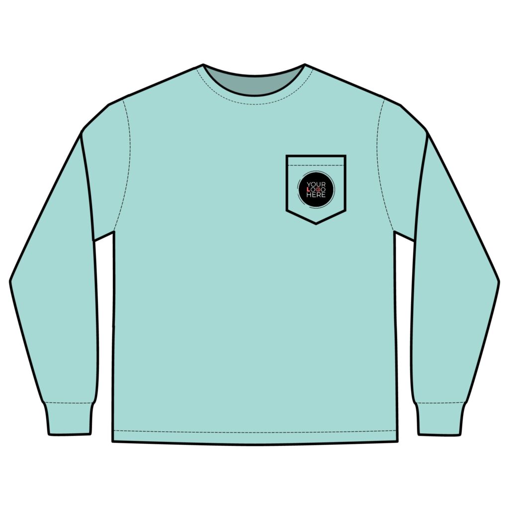 Unisex Long Sleeve Pocket T-Shirt - Image 11