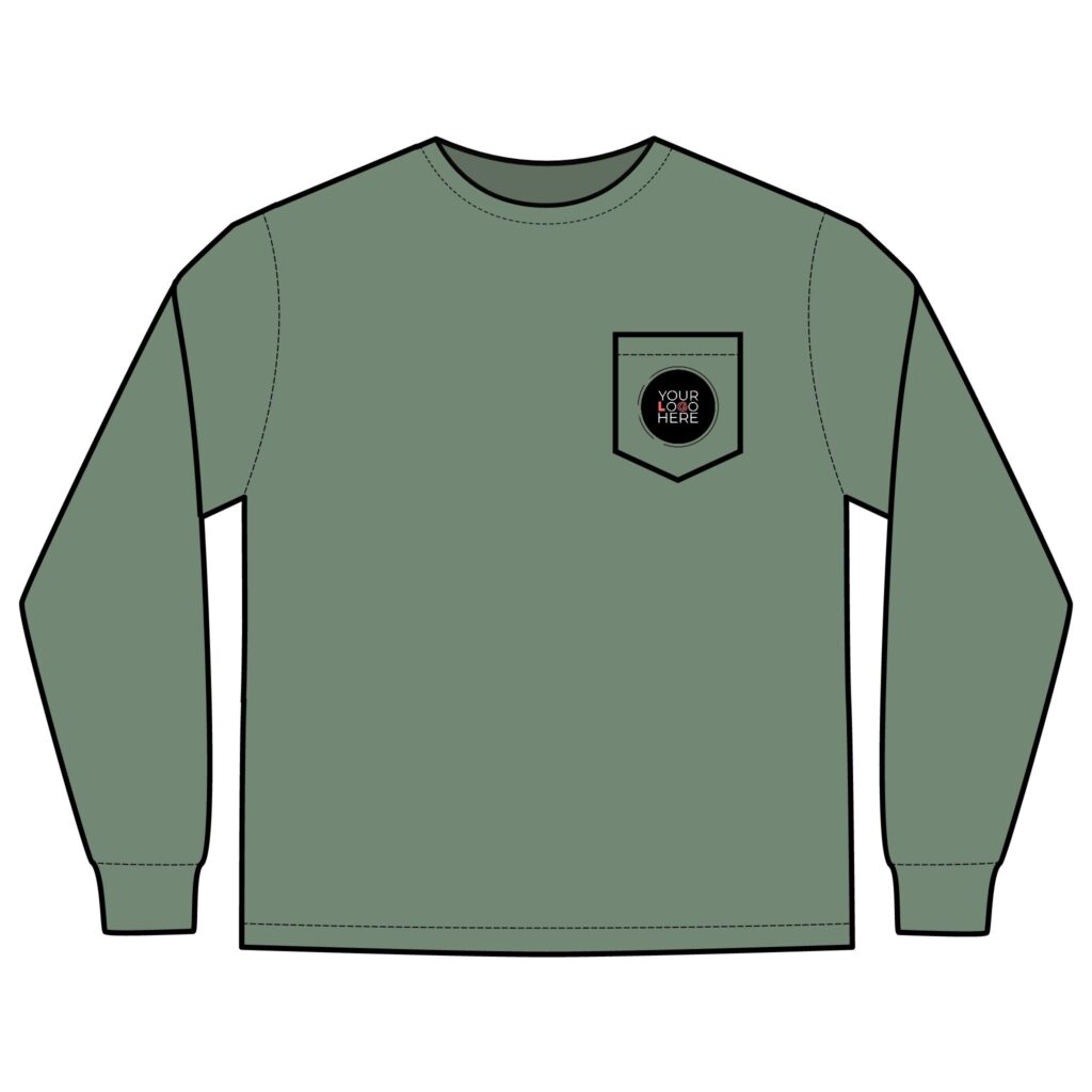 Unisex Long Sleeve Pocket T-Shirt - Image 13