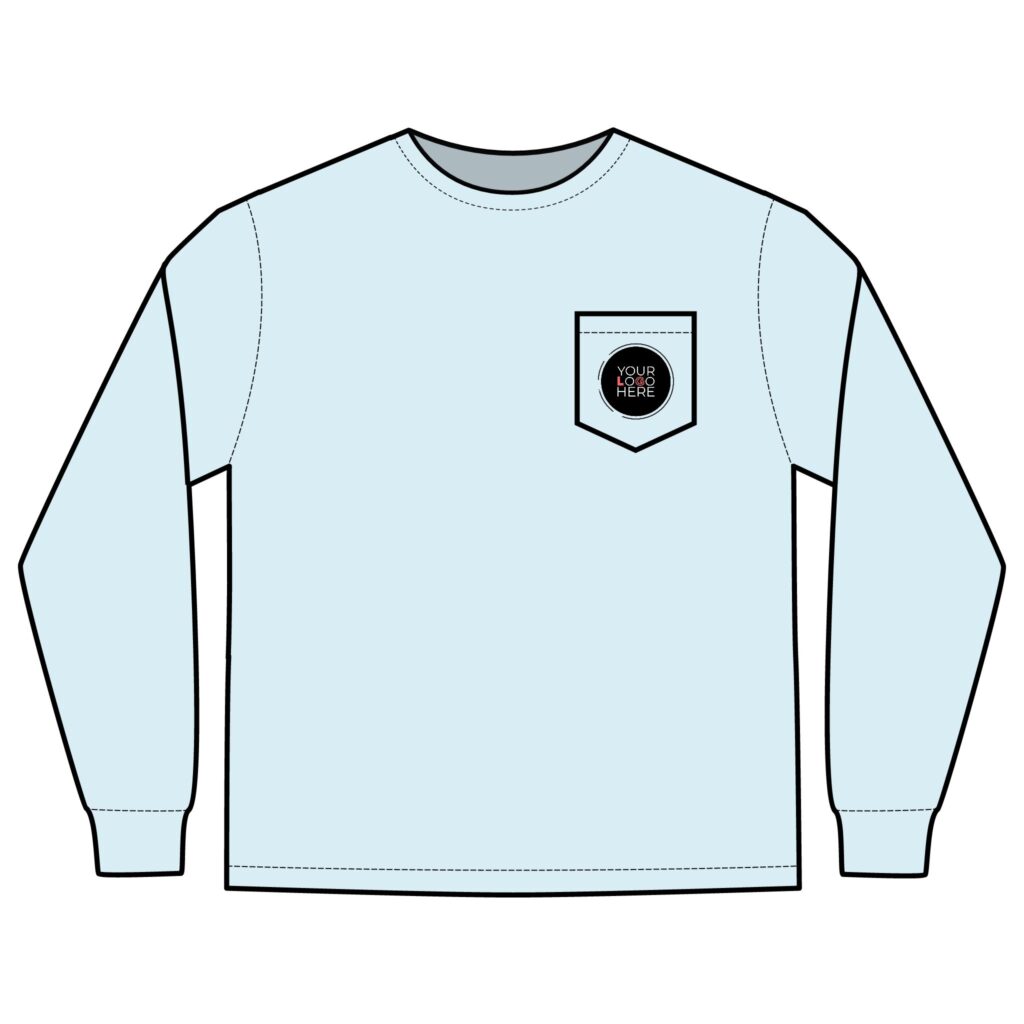 Unisex Long Sleeve Pocket T-Shirt - Image 15