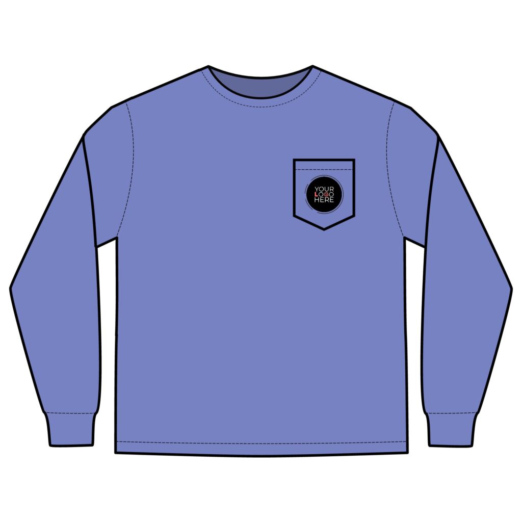 Unisex Long Sleeve Pocket T-Shirt - Image 17