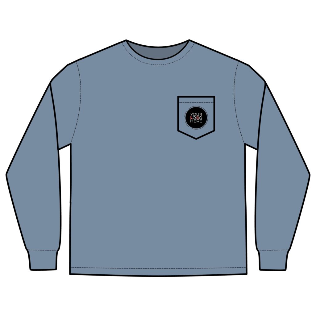 Unisex Long Sleeve Pocket T-Shirt - Image 19
