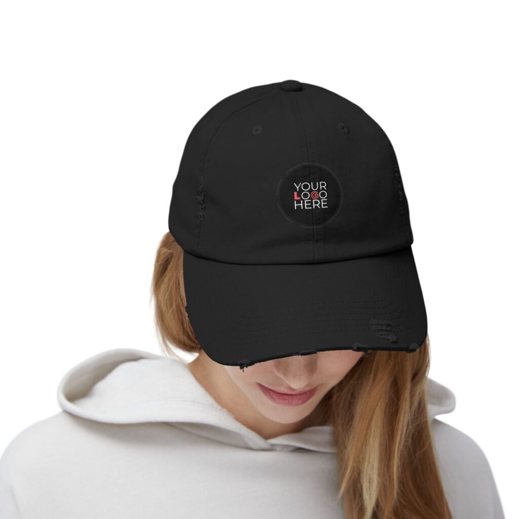 Custom Unisex Distressed Cap - Image 4