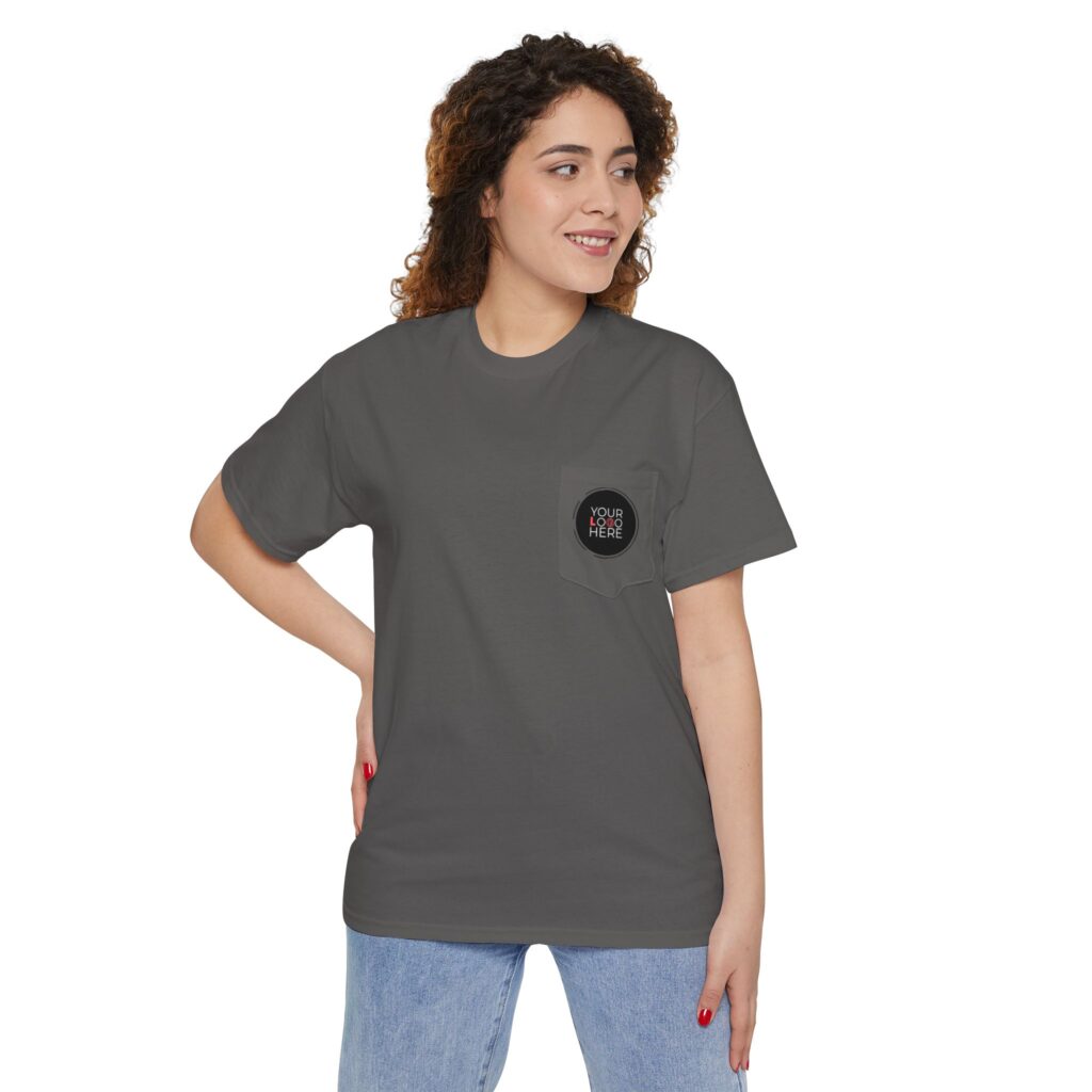 Unisex Heavy Cotton Pocket Tee - Image 59