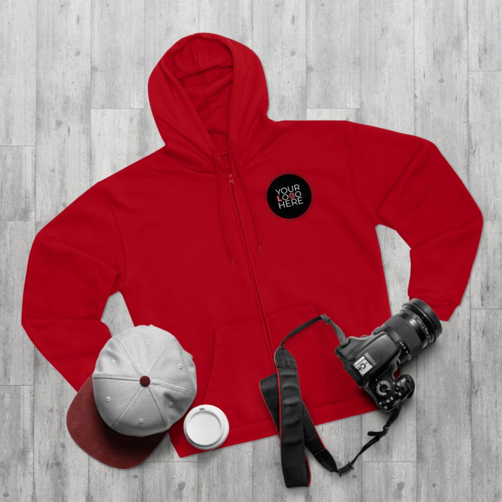 Unisex Hooded Zip Sweatshirt - Image 21