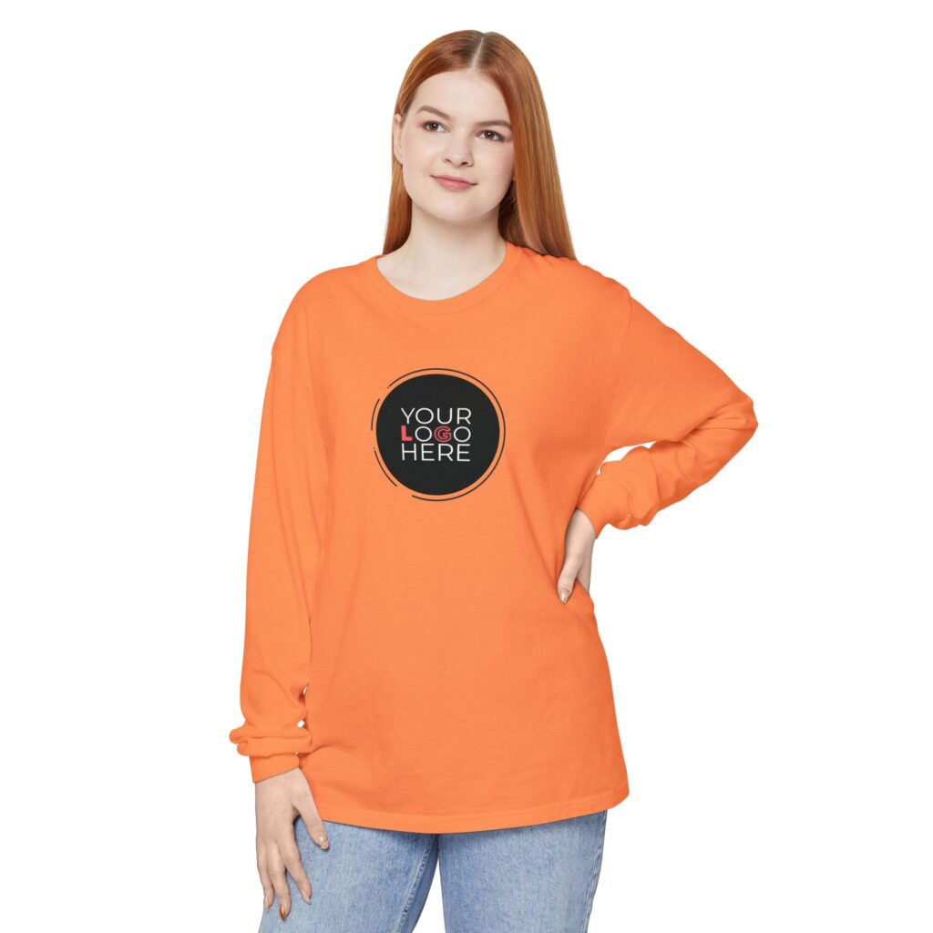 Unisex Garment-Dyed Long Sleeve T-Shirt - Image 19
