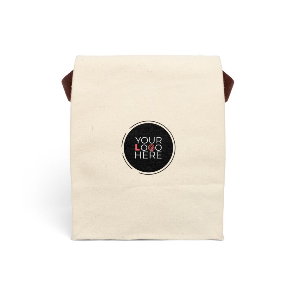 Canvas Lunch Bag With Strap