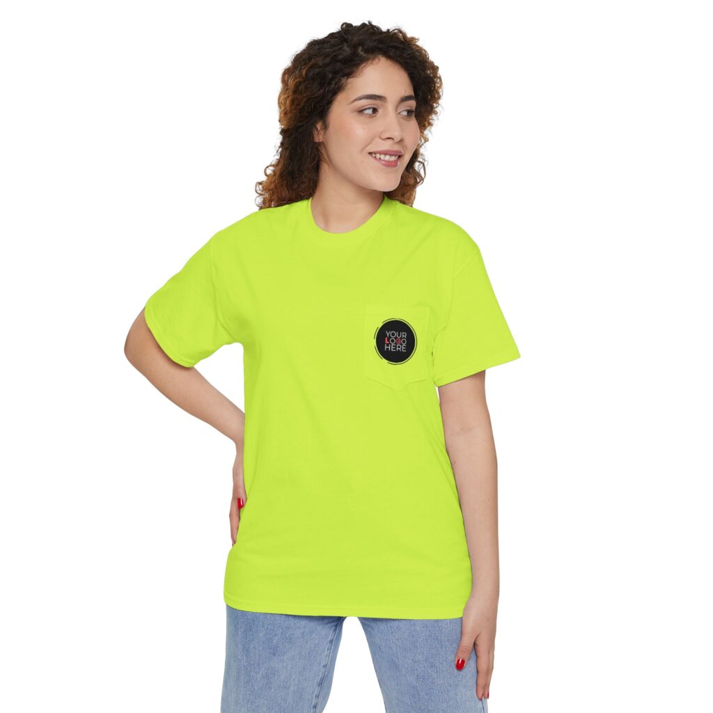 Unisex Heavy Cotton Pocket Tee - Image 11