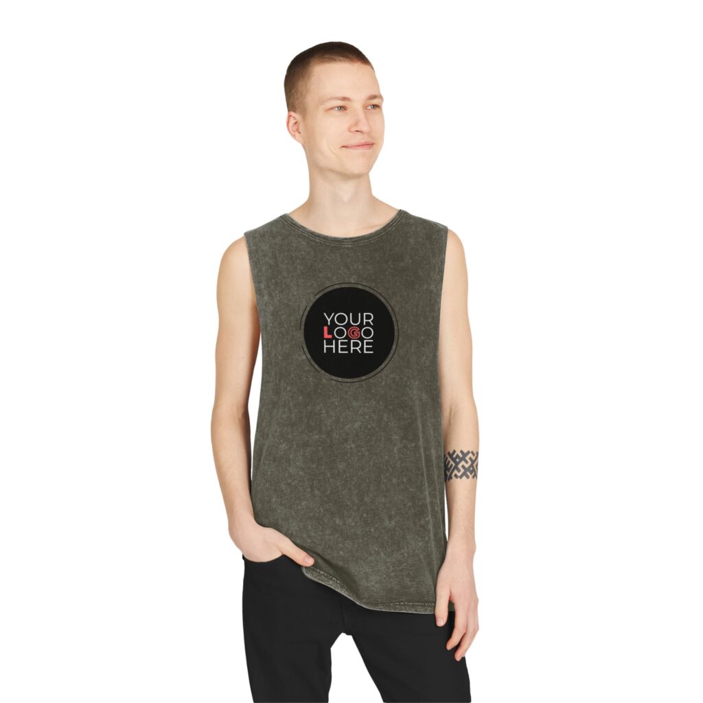 Unisex Stonewash Tank Top - Image 11