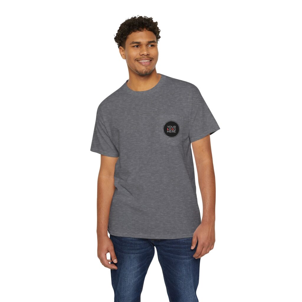 Unisex Heavy Cotton Pocket Tee - Image 45