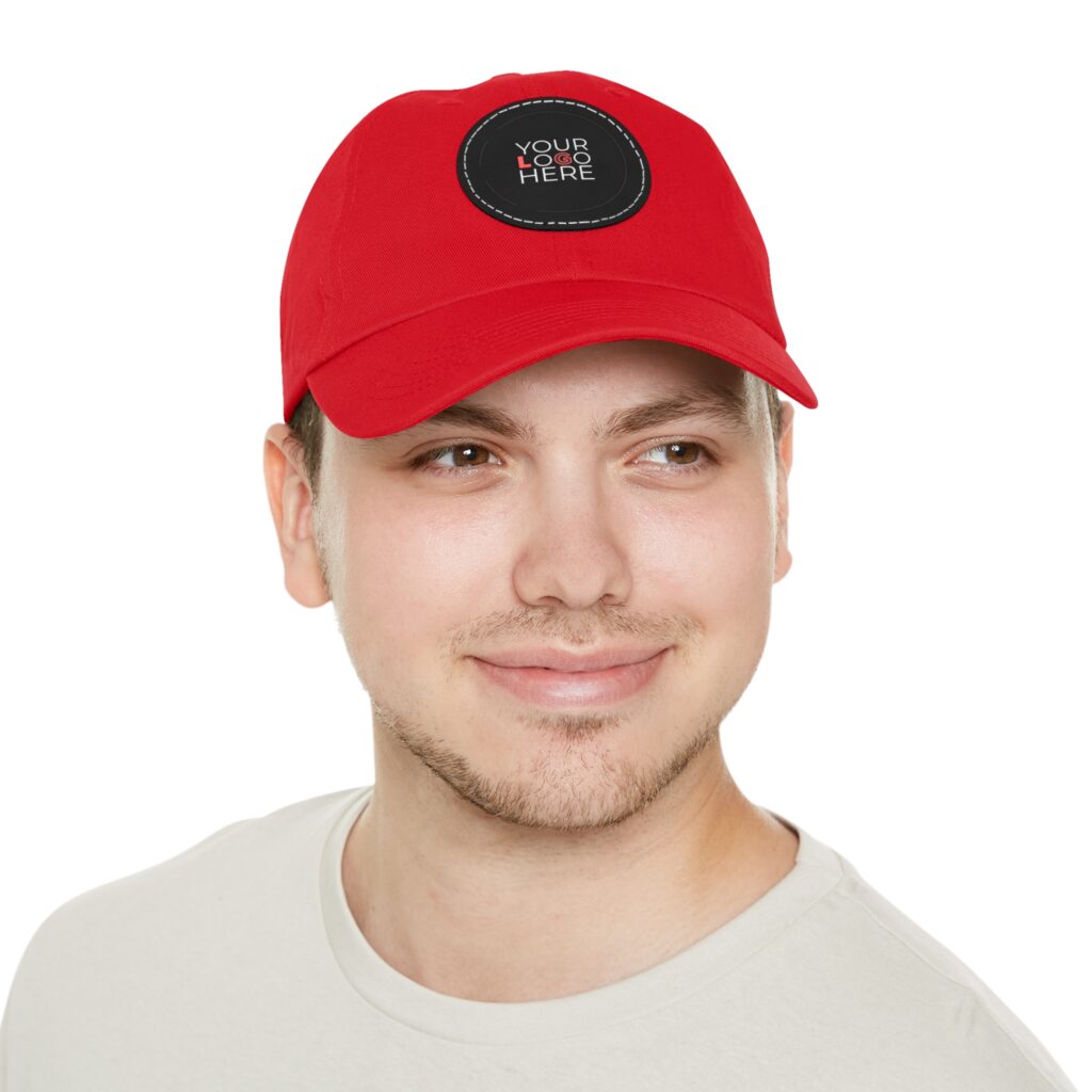 Custom Dad Hat With Leather Patch (Round) - Image 25