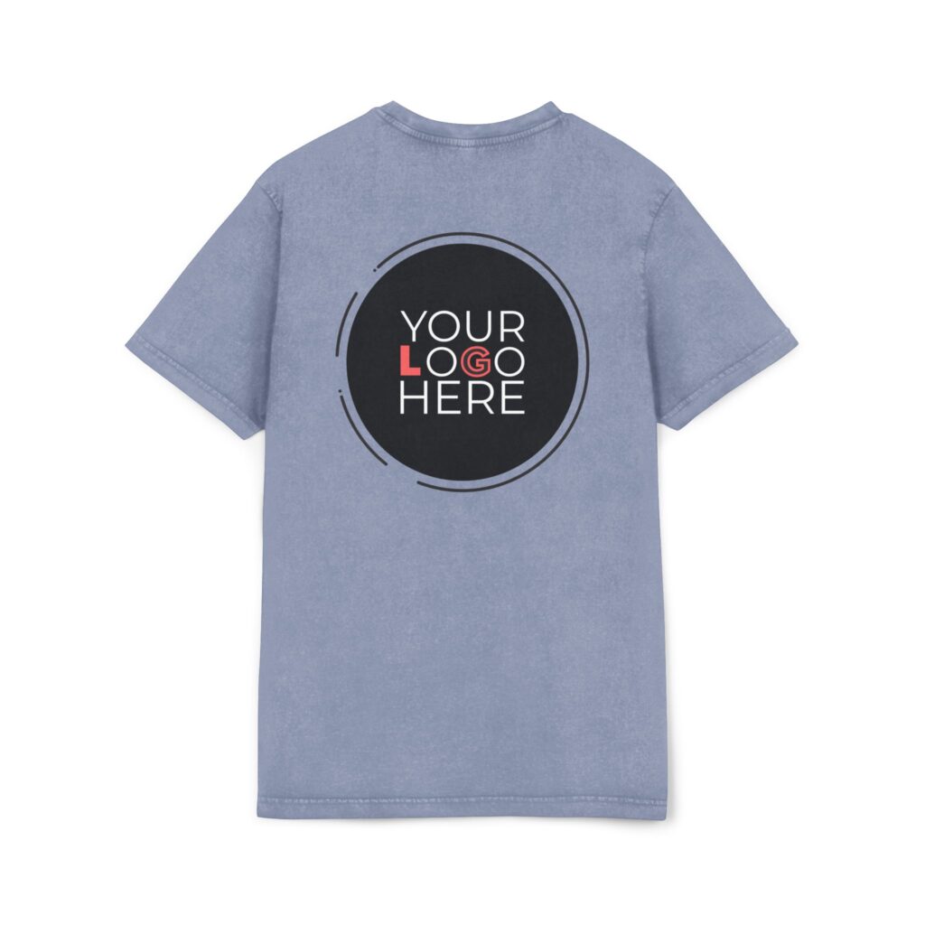 Acid Washed Round Neck Tee - Image 2