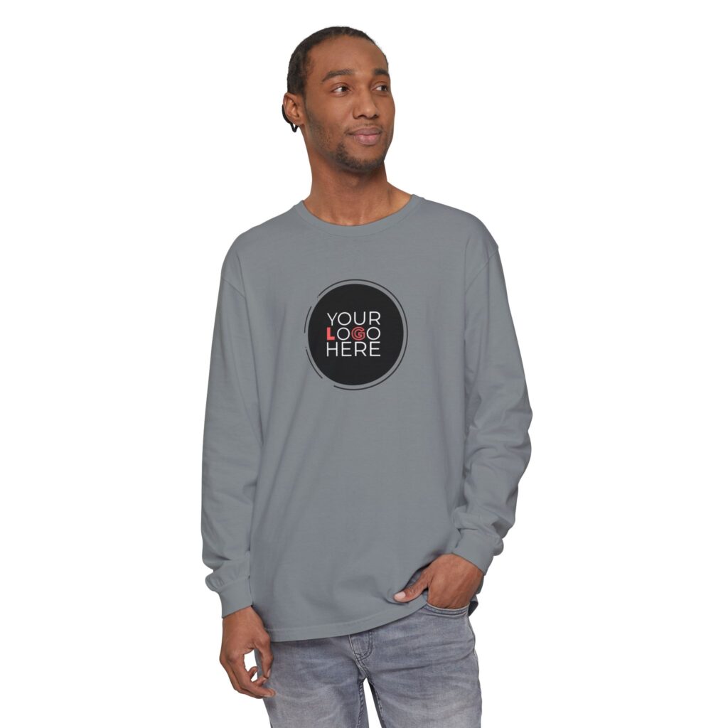 Unisex Garment-Dyed Long Sleeve T-Shirt - Image 80