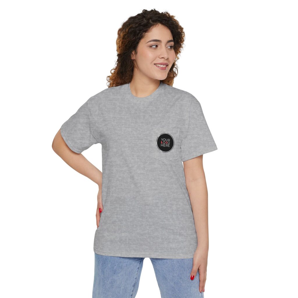 Unisex Heavy Cotton Pocket Tee - Image 29