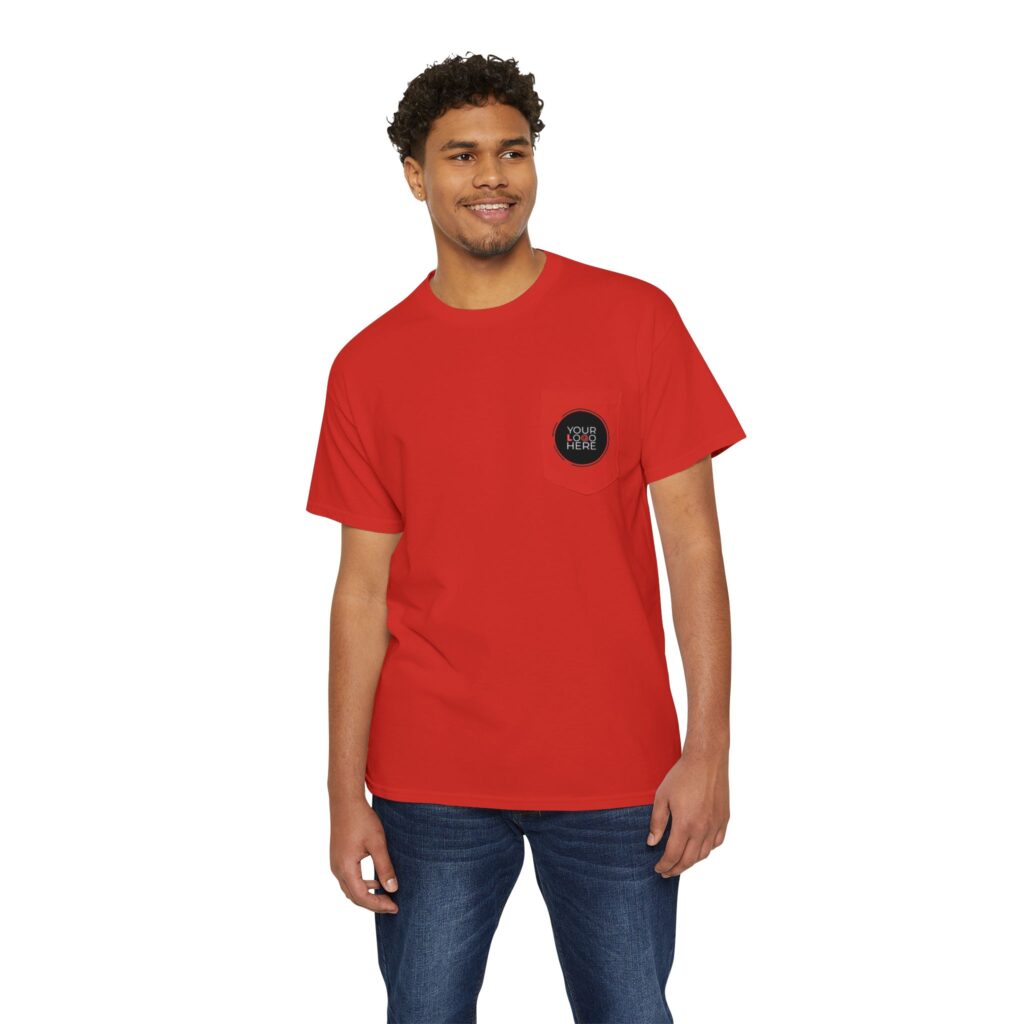 Unisex Heavy Cotton Pocket Tee - Image 75