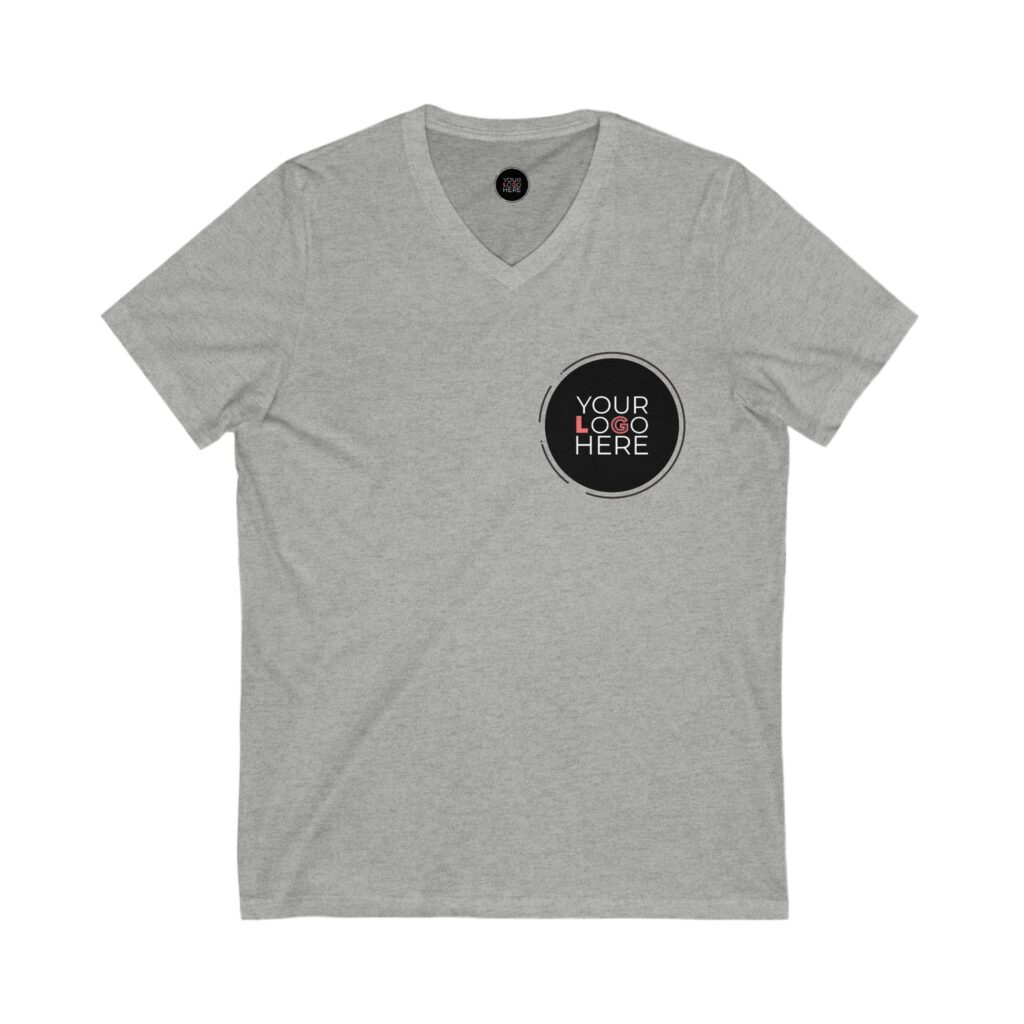 Unisex Jersey Short Sleeve V-Neck Tee - Image 11