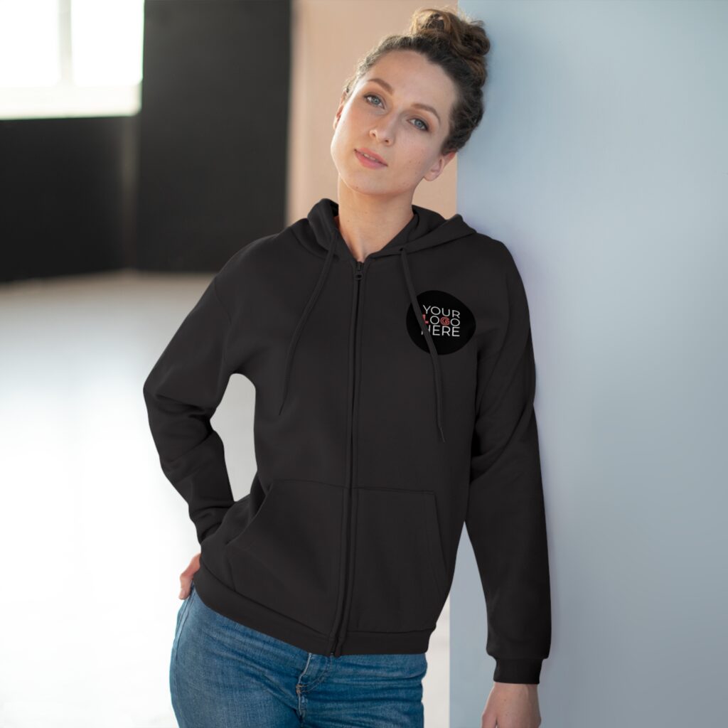 Unisex Hooded Zip Sweatshirt - Image 18