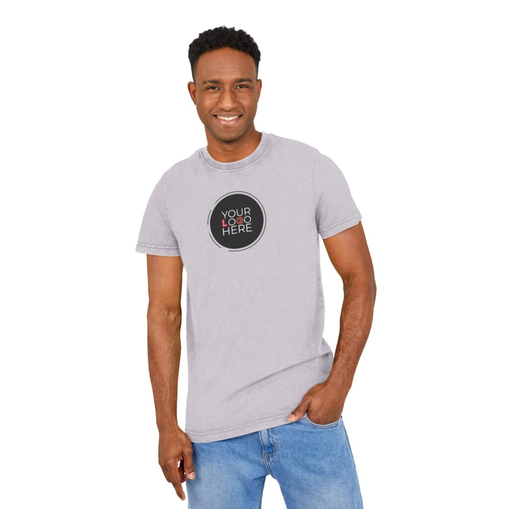 Acid Washed Round Neck Tee - Image 31