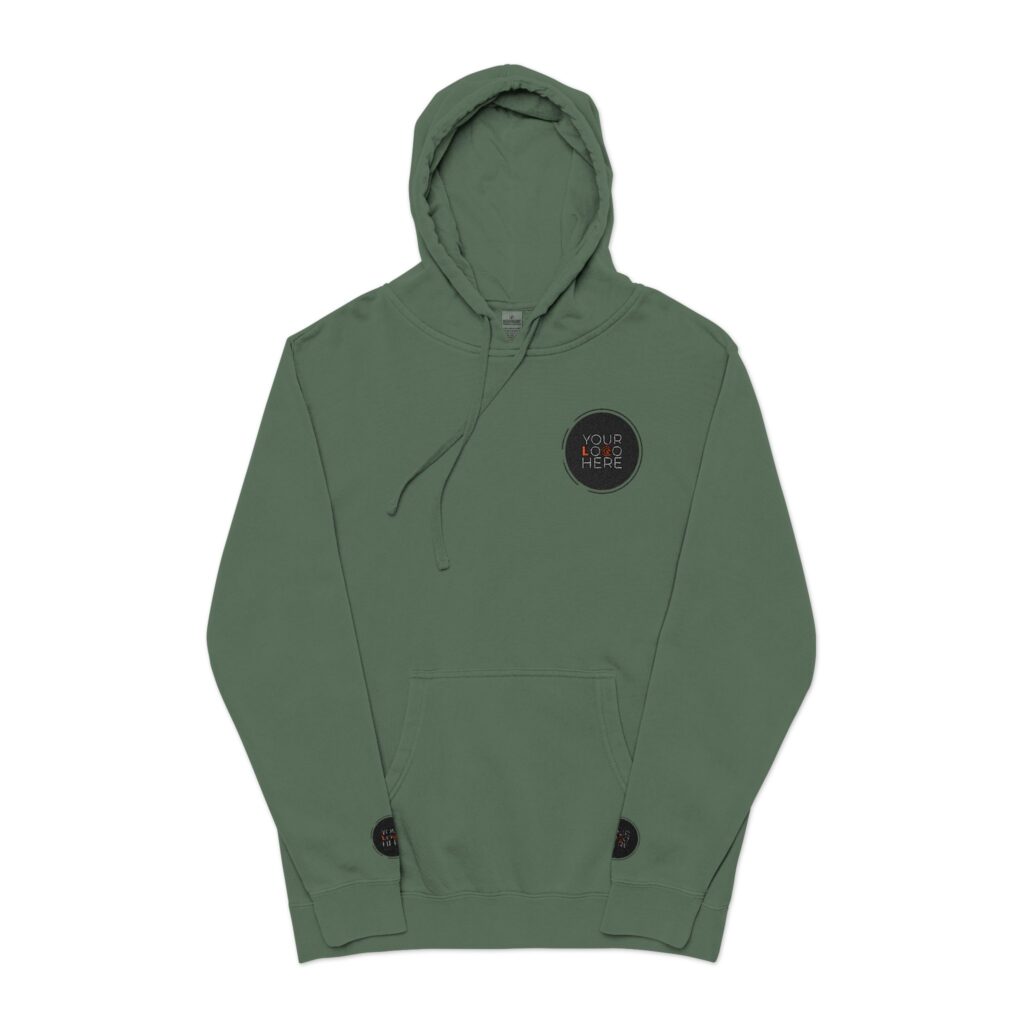 Unisex Pigment-Dyed Hoodie (Embroidery) - Image 5
