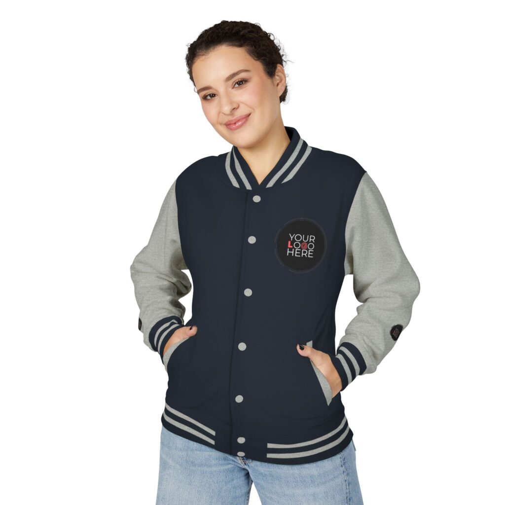 Unisex Heavyweight Letterman Jacket - Image 47