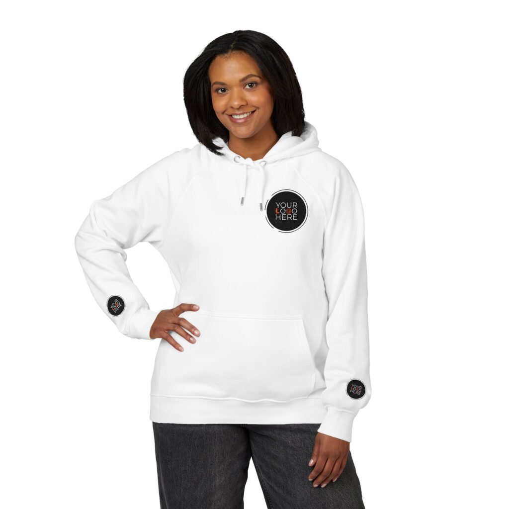 Unisex Eco Raglan Hoodie (Embroidery) - Image 11