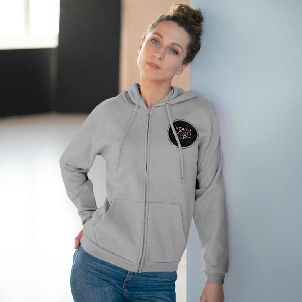 Unisex Hooded Zip Sweatshirt - Image 6