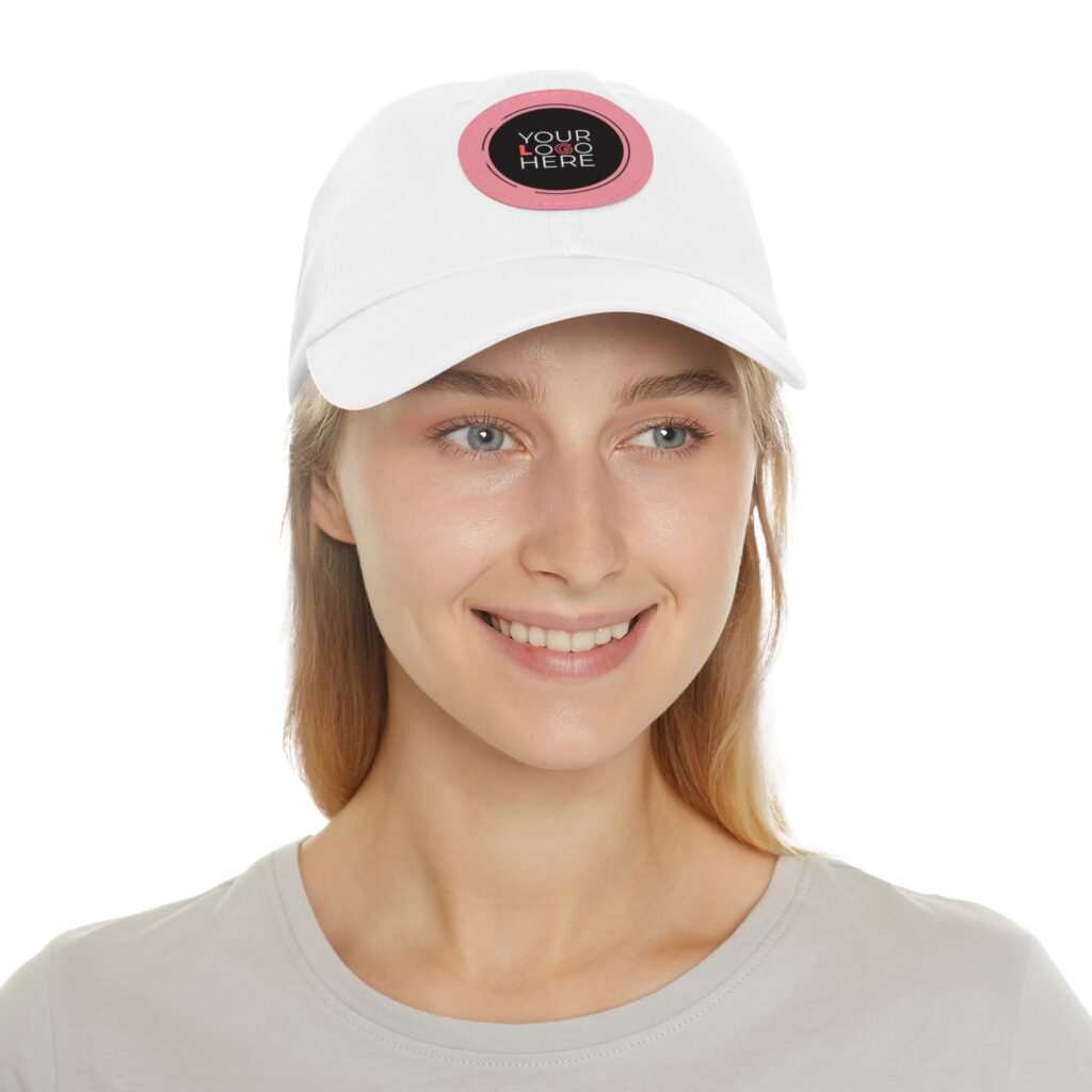 Custom Dad Hat With Leather Patch (Round) - Image 19