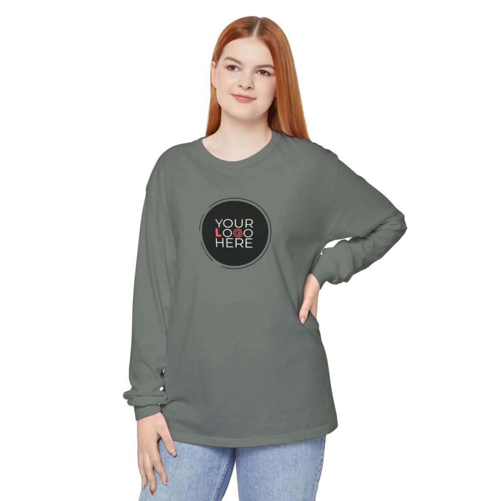 Unisex Garment-Dyed Long Sleeve T-Shirt - Image 54