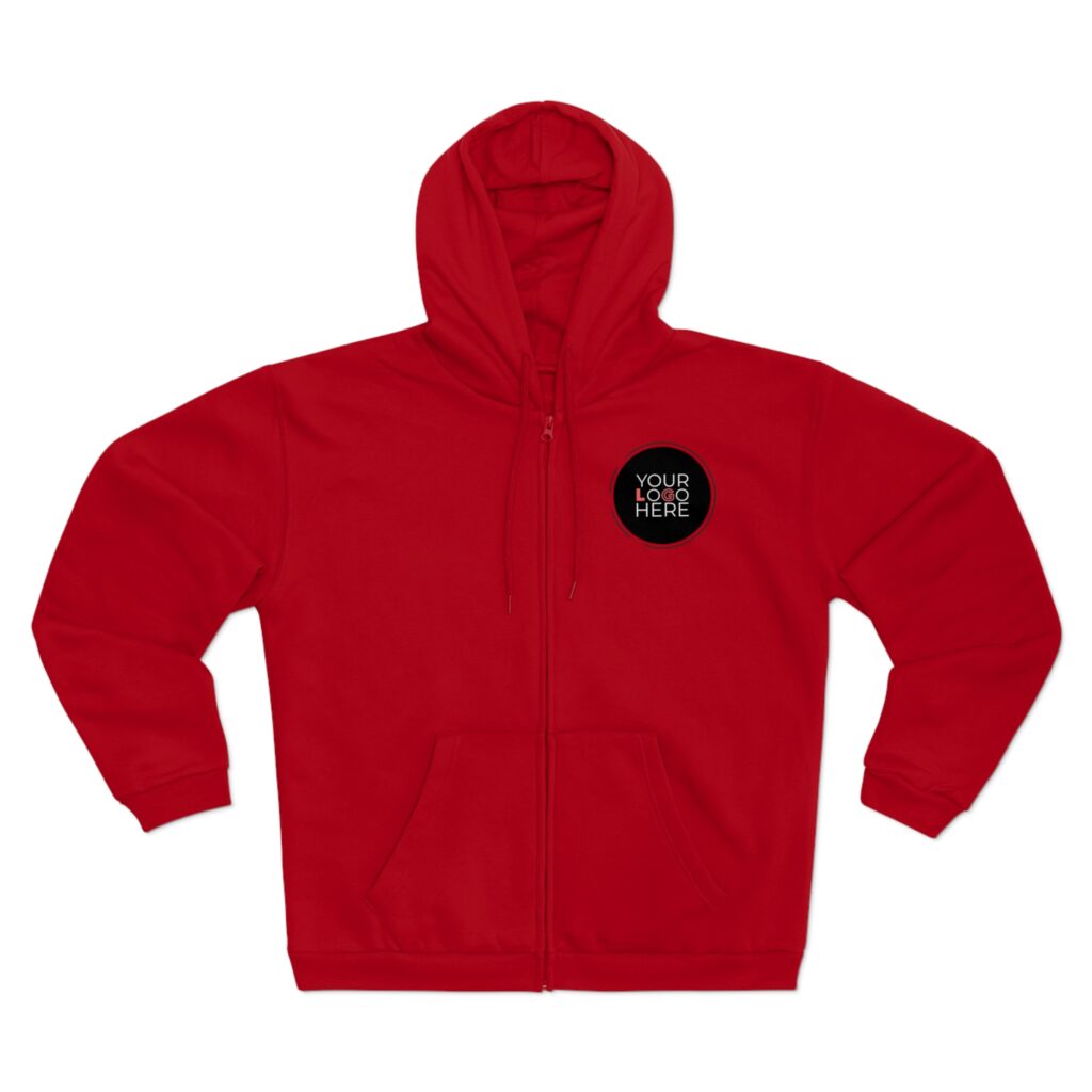 Unisex Hooded Zip Sweatshirt - Image 19