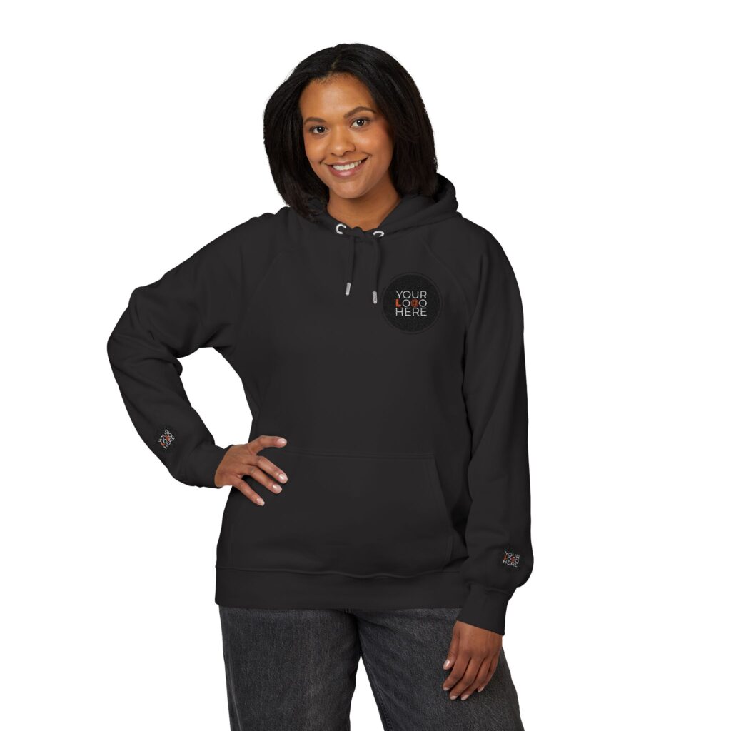Unisex Eco Raglan Hoodie (Embroidery) - Image 29