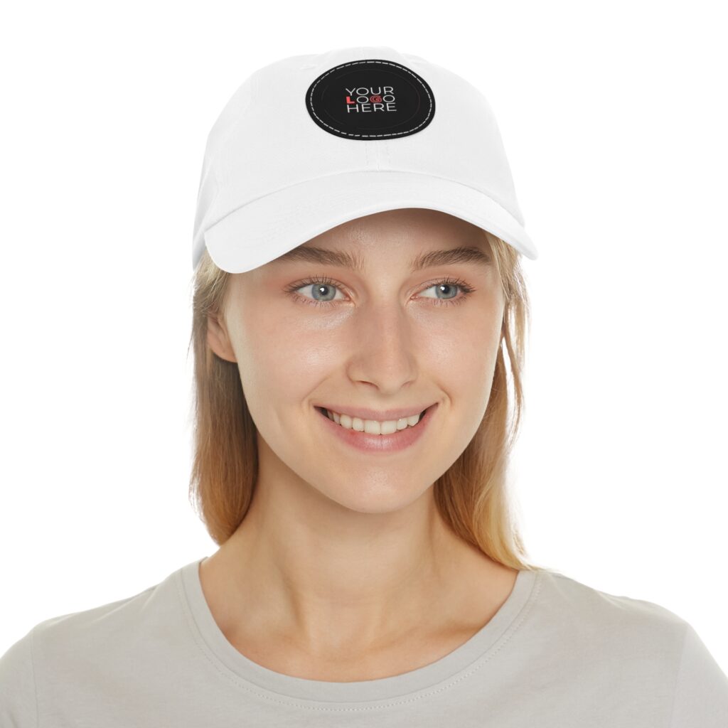 Custom Dad Hat With Leather Patch (Round) - Image 4