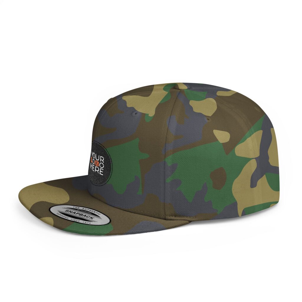 Custom Flat Bill Snapback – Embroidery - Image 15