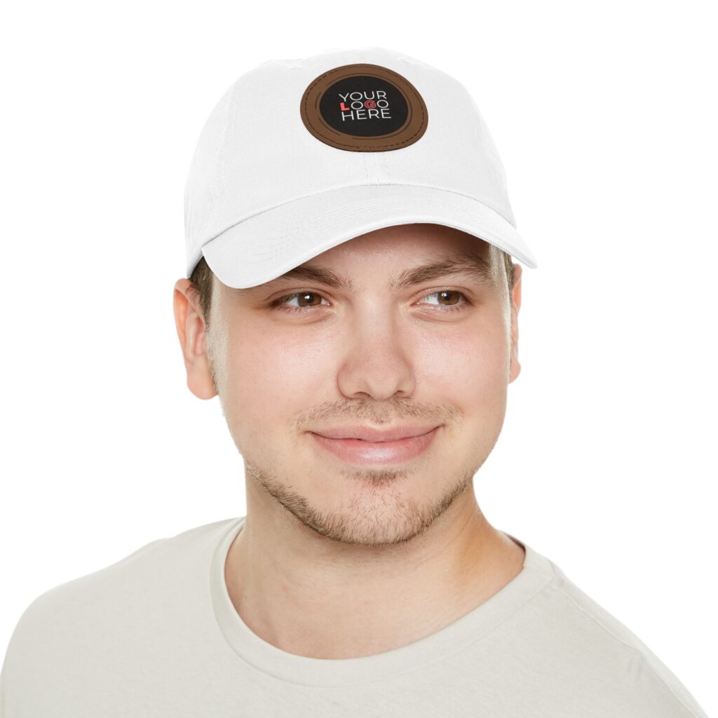 Custom Dad Hat With Leather Patch (Round) - Image 15