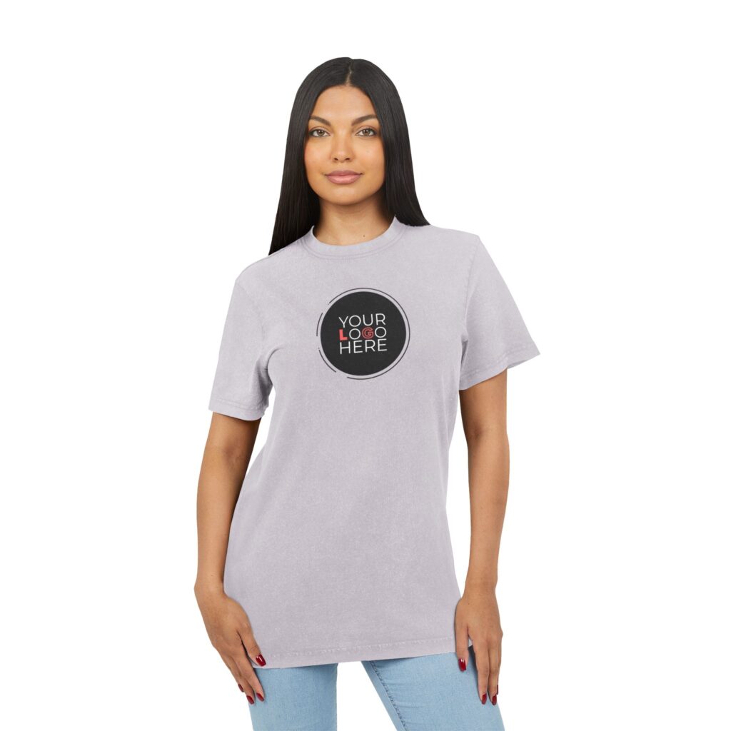 Acid Washed Round Neck Tee - Image 33