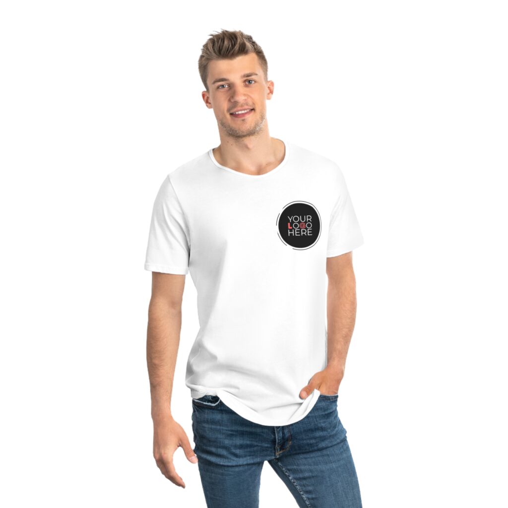 Men'S Jersey Curved Hem Tee - Image 8