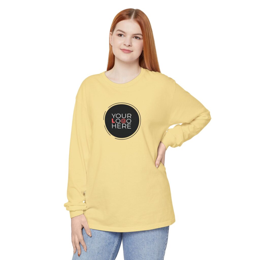 Unisex Garment-Dyed Long Sleeve T-Shirt - Image 40
