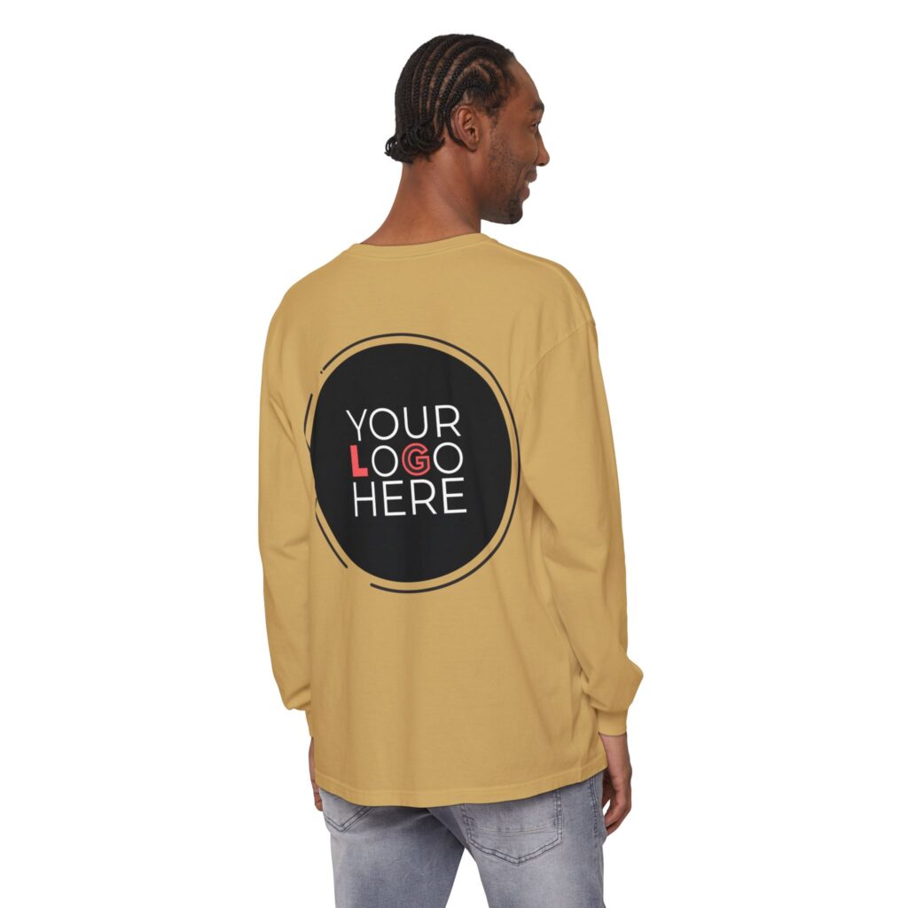 Unisex Garment-Dyed Long Sleeve T-Shirt - Image 4