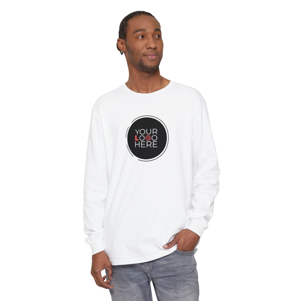Unisex Garment-Dyed Long Sleeve T-Shirt - Image 10