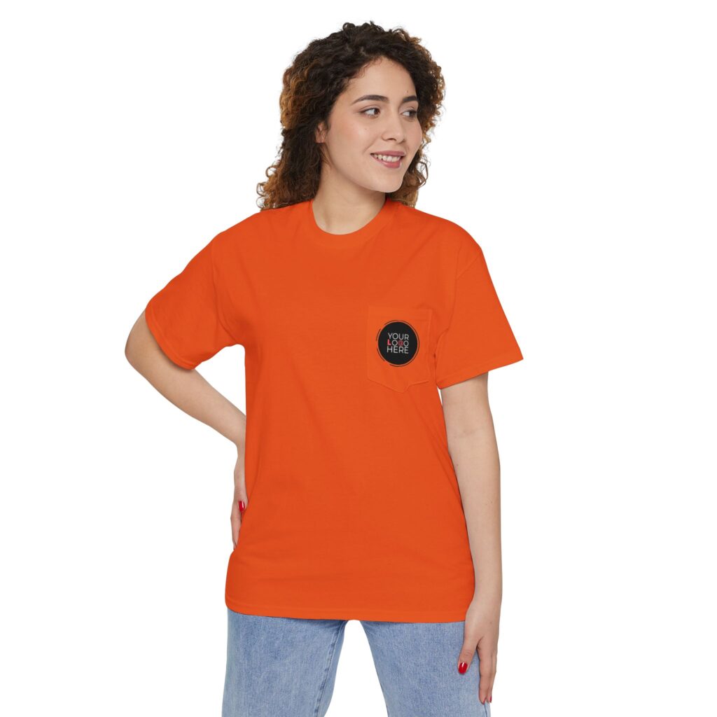 Unisex Heavy Cotton Pocket Tee - Image 35