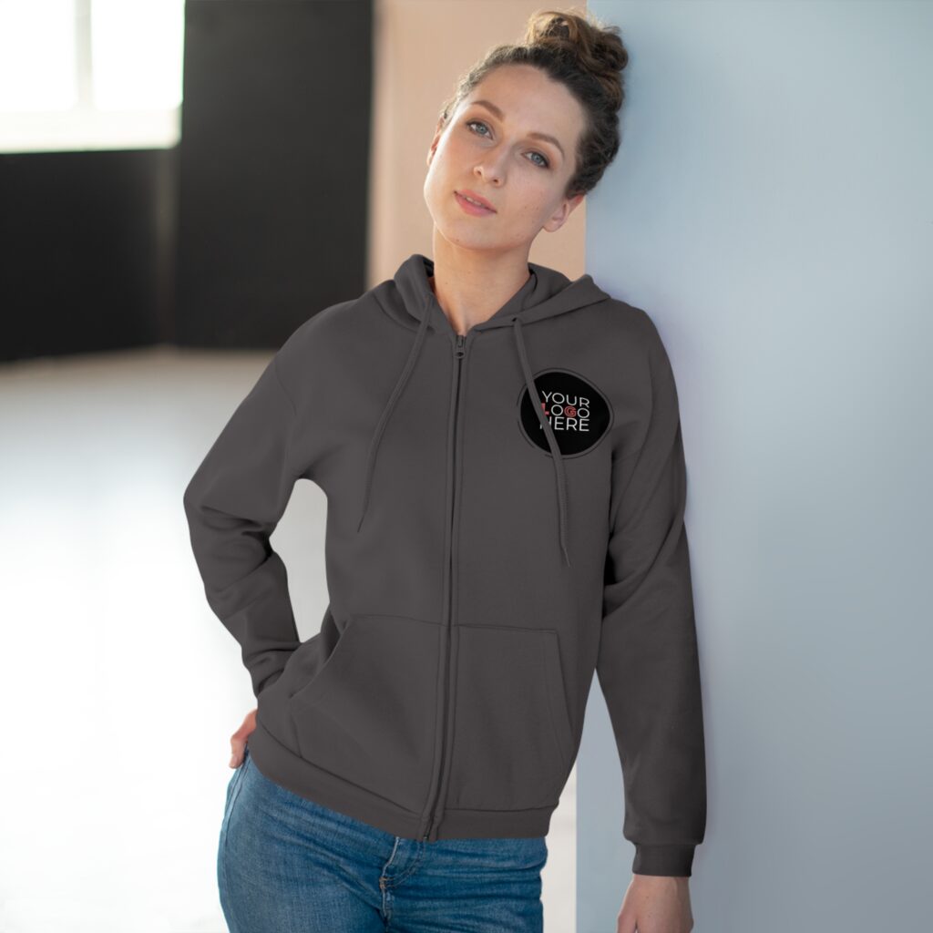 Unisex Hooded Zip Sweatshirt - Image 30