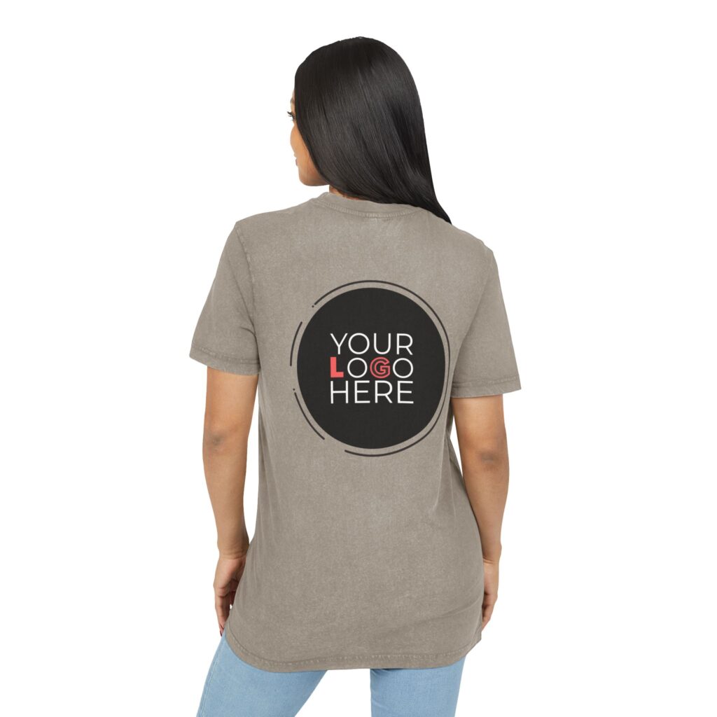 Acid Washed Round Neck Tee - Image 20