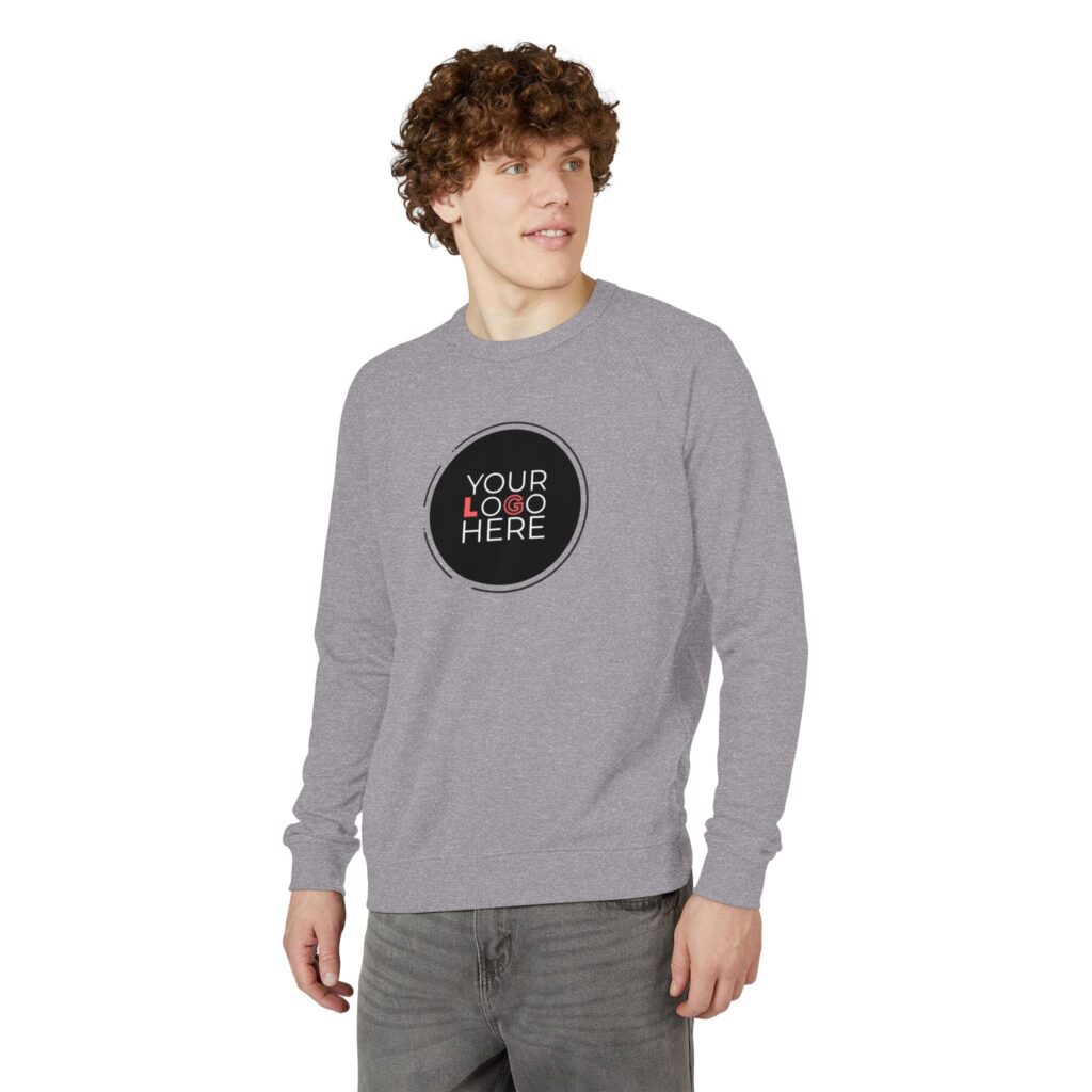 Unisex French Terry Raglan Crewneck - Image 3
